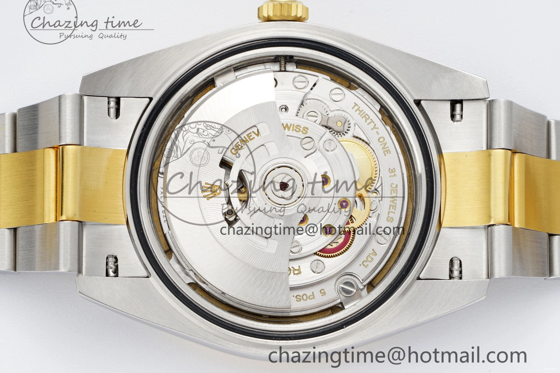 41 KING Steel Bezel on Dial 1:1 Polished Bracelet YG Oyster Best White DateJust Edition 904L SS VR3235 0311